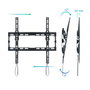 TooQ Support Mural pour TV 32-70 Pouces, Inclinable, 45 kg, VESA 75x75 à 400x400, Noir