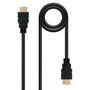 Nanocable 10.15.1700 Câble HDMI 1.4 Mâle-Mâche Noir 1 m, 4K, 3D, Audio Retour