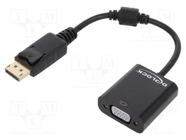 DELOCK Convertisseur DisplayPort 1.2 vers VGA Noir