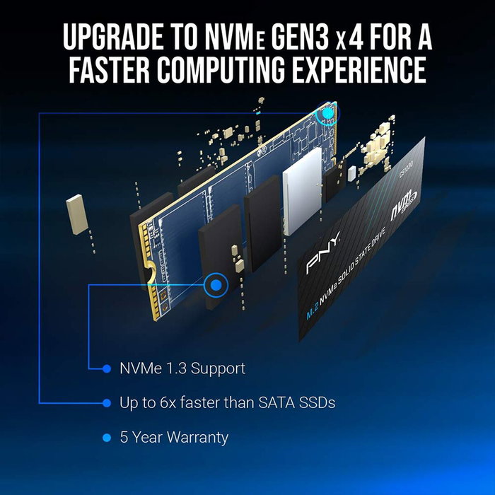 PNY CS1030 1 To SSD M.2 NVMe PCIe Gen3