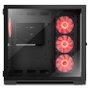 Nox Hummer Astra Boîtier PC Gaming Semi-Tour, Double Vitre Trempée, 4 Ventilateurs ARGB, USB 3.0 et USB-C, Noir