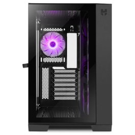Nox Hummer Astra Boîtier PC Gaming Semi-Tour, Double Vitre Trempée, 4 Ventilateurs ARGB, USB 3.0 et USB-C, Noir