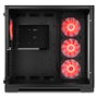 Nox Hummer Astra Boîtier PC Gaming Semi-Tour, Double Vitre Trempée, 4 Ventilateurs ARGB, USB 3.0 et USB-C, Noir