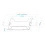 TooQ Support Ordinateur Portable 11.6-17.3 Pouces, VESA 75x75, Max 9kg, Noir TQLH1117-B