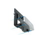 Tooq Support universel mural pour routeur Mini 128x127x47-76 mm noir