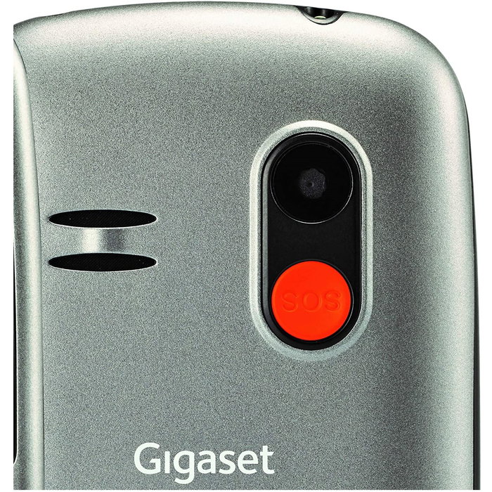 Gigaset GL390 Téléphone Mobile pour Personnes Âgées Gris - Bouton SOS, Grosses Touches, Volume Fort Gigaset GL390 Téléphone Mobile pour Personnes Âgées Gris - Bouton SOS, Grosses Touches, Volume Fort
