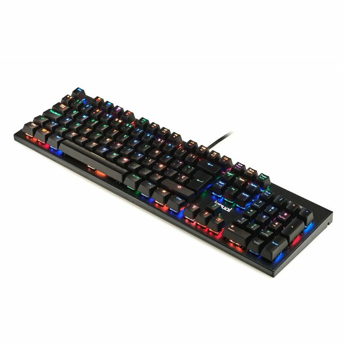 Clavier iggual OBSIDIAN RGB Noir Espagnol Qwerty Clavier iggual OBSIDIAN RGB Noir Espagnol Qwerty