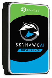 Seagate SkyHawk AI Disque dur pour surveillance 12 To 3.5" SATA III 256 Mo cache 250 MB/s ImagePerfect AI 550 TB/an - Disque optimisé pour l'intelligence artificielle
