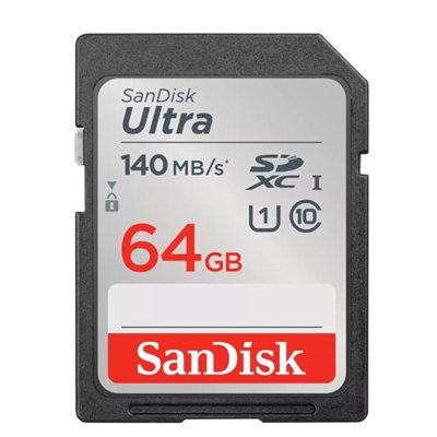 SanDisk Carte Mémoire Secure Digital SDXC 64 Go UHS-I Classe 10 120 Mo/s SanDisk Carte Mémoire Secure Digital SDXC 64 Go UHS-I Classe 10 120 Mo/s