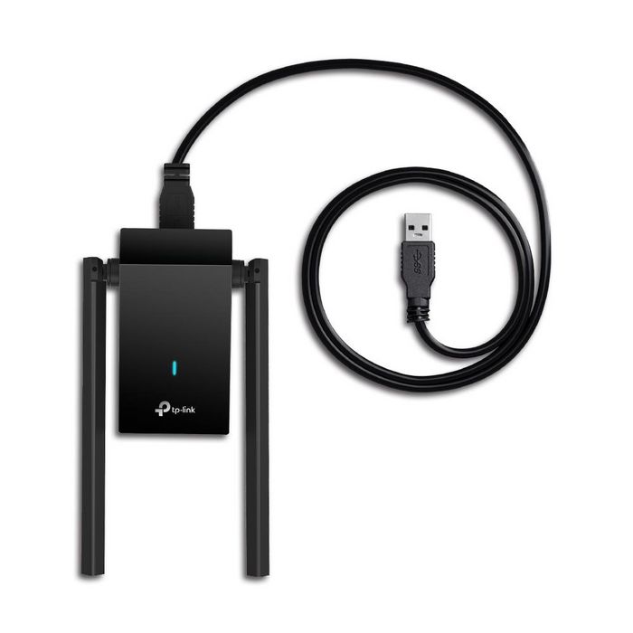TP-Link TX20U Plus - Adaptateur USB WiFi 6 AX1800 (Dual-Band 5 GHz/2.4 GHz, 1800 Mbps, MU-MIMO, OFDMA, Antennes orientables, WPA3, USB 3.0)