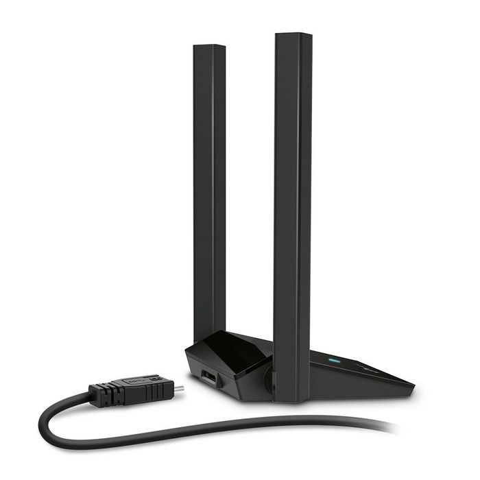 TP-Link TX20U Plus - Adaptateur USB WiFi 6 AX1800 (Dual-Band 5 GHz/2.4 GHz, 1800 Mbps, MU-MIMO, OFDMA, Antennes orientables, WPA3, USB 3.0)
