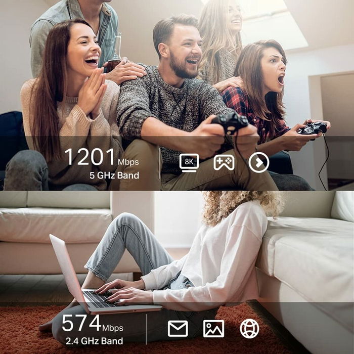 TP-LINK Antenne USB WLAN ARCHER TX20U Plus, adaptateur Wi-Fi USB, noir