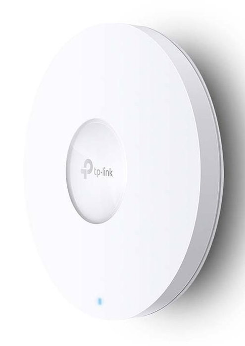 Omada Point d'accès WiFi 6 plafonnier EAP613 AX1800 (574 Mbps 2.4 GHz + 1201 Mbps 5 GHz) Gigabit Ethernet PoE+ Gestion cloud Omada SDN