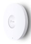 Omada Point d'accès WiFi 6 plafonnier EAP613 AX1800 (574 Mbps 2.4 GHz + 1201 Mbps 5 GHz) Gigabit Ethernet PoE+ Gestion cloud Omada SDN