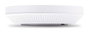 Omada Point d'accès WiFi 6 plafonnier EAP613 AX1800 (574 Mbps 2.4 GHz + 1201 Mbps 5 GHz) Gigabit Ethernet PoE+ Gestion cloud Omada SDN