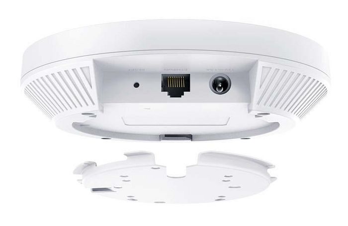 Omada Point d'accès WiFi 6 plafonnier EAP613 AX1800 (574 Mbps 2.4 GHz + 1201 Mbps 5 GHz) Gigabit Ethernet PoE+ Gestion cloud Omada SDN