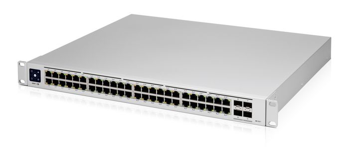 Ubiquiti USW-Pro-48-POE Gen 2 - Switch réseau 48 ports Gigabit PoE+ avec 4 ports SFP+ 10G, alimentation 660W et écran tactile - Commutateur UniFi