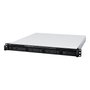 Synology RS822(RP)+ NAS Rackmount 1U 4 Baies avec processeur AMD Ryzen V1500B, 2 Go RAM extensible, 4 ports 1GbE, compatibilité expansion RX418