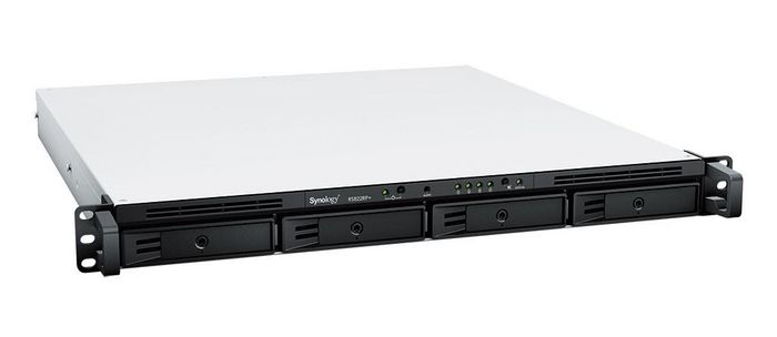 Synology RS822(RP)+ NAS Rackmount 1U 4 Baies avec processeur AMD Ryzen V1500B, 2 Go RAM extensible, 4 ports 1GbE, compatibilité expansion RX418 Synology RS822(RP)+ NAS Rackmount 1U 4 Baies avec processeur AMD Ryzen V1500B, 2 Go RAM extensible, 4 ports 1GbE, compatibilité expansion RX418