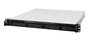 Synology RS822(RP)+ NAS Rackmount 1U 4 Baies avec processeur AMD Ryzen V1500B, 2 Go RAM extensible, 4 ports 1GbE, compatibilité expansion RX418