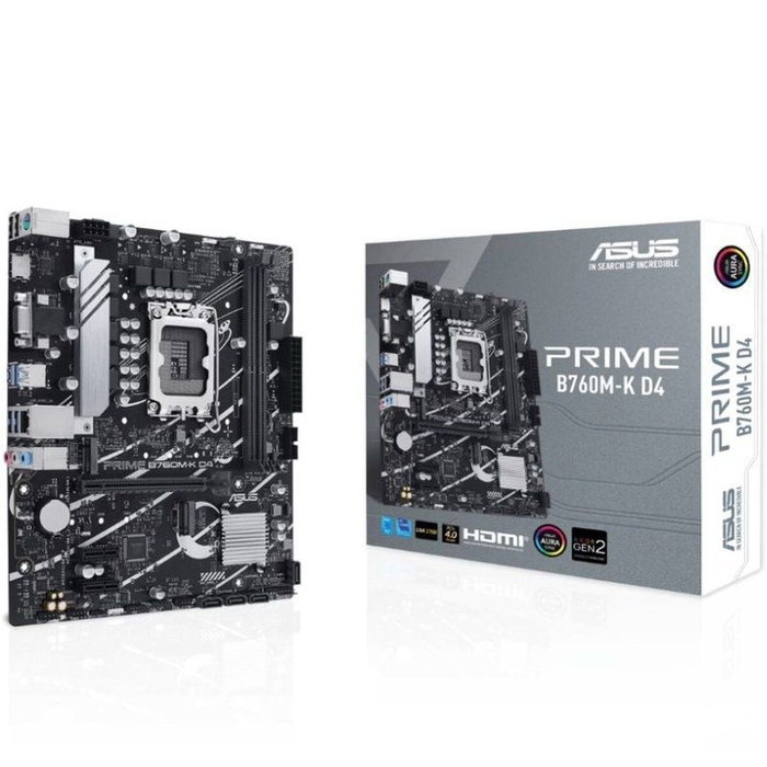 Carte Mère Asus PRIME B760M-K D4 LGA 1700 Carte Mère Asus PRIME B760M-K D4 LGA 1700