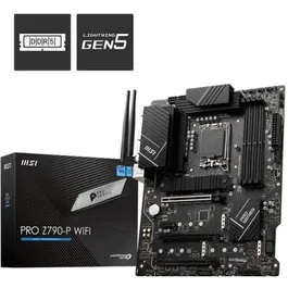 MSI PRO Z790-P WiFi - Carte mère ATX pour Intel Core 12e/13e Gen (Socket LGA 1700), DDR5, 4x M.2 Gen4, Wi-Fi 6, 2.5G LAN, Intel Z790