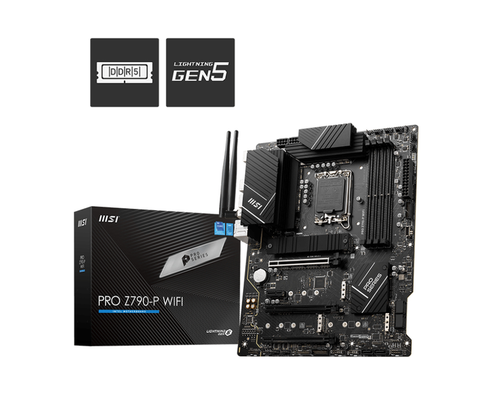 MSI PRO Z790-P WiFi Carte Mère ATX Socket 1700 - Réf. 7E06-001R - Noir MSI PRO Z790-P WiFi Carte Mère ATX Socket 1700 - Réf. 7E06-001R - Noir