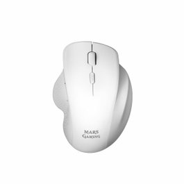 Mars Gaming MMWERGO Souris Gaming Sans Fil Ergonomique Blanche