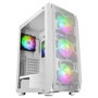 Mars Gaming MC-KX Boîtier PC Tour E-ATX Blanc, 5 Ventilateurs ARGB, Refroidissement CPU Freezer