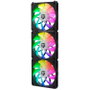 NOX NXHUMMEREASYLINKBK Kit 3 Ventilateurs 120mm ARGB PWM Noir Hummer Easylink
