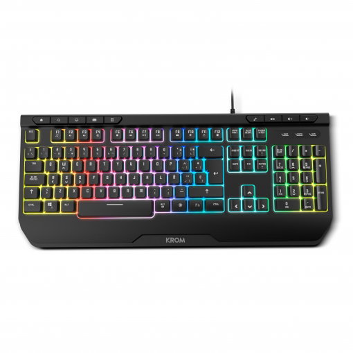 KROM NXKROMKENYA Pack Gaming Krom Kenya : Clavier + Souris + Casque + Tapis de souris, RGB, USB, QWERTY Espagnol, Noir KROM NXKROMKENYA Pack Gaming Krom Kenya : Clavier + Souris + Casque + Tapis de souris, RGB, USB, QWERTY Espagnol, Noir