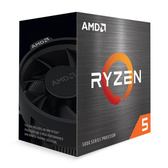 AMD Ryzen 5 5600 3.5 GHz 100-100000927BOX CPU (Socket AM4, 6 Cores 12 Threads, 35 MB Cache, Processeur de bureau)