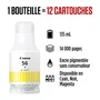 Canon - Bouteille d'encre GI-56BK Noir pour imprimantes MAXIFY GX - 135 ml - Rendement jusqu'à 14 881 pages - Encre haute résistance pour documents professionnels