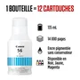 Canon GI-56BK Cartouche d'encre cyan pour imprimantes MAXIFY GX, encre durable, grande capacité (135 ml)