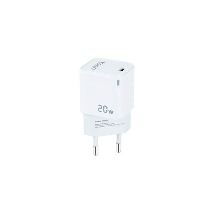 TooQ TQWC-PD20WT Chargeur mural 20 W Blanc