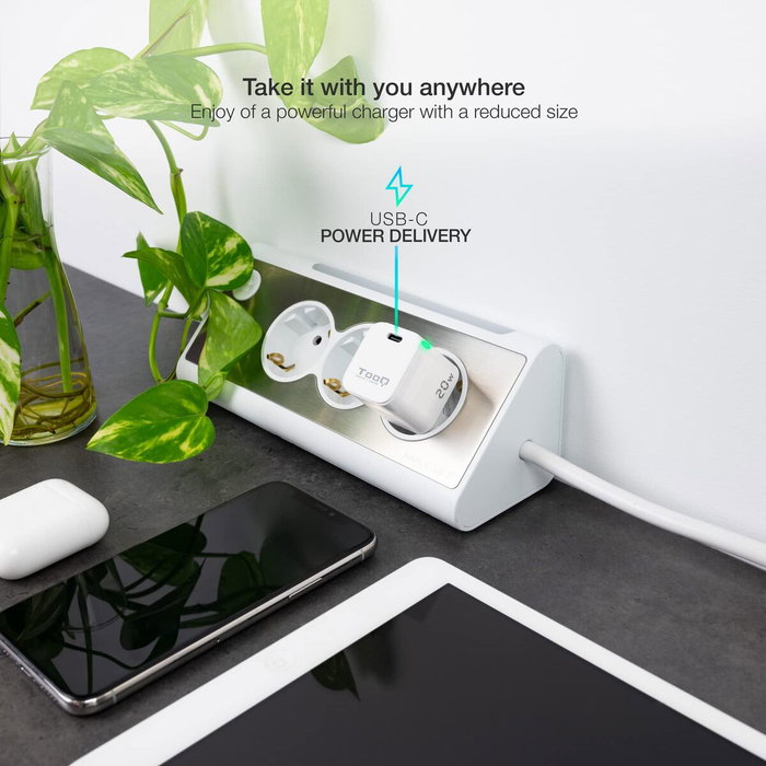 Chargeur mural TooQ TQWC-PD20WT Blanc 20 W