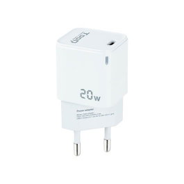 Tooq Chargeur Mural USB-C Blanc 20W PD