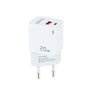 TooQ Chargeur mural TQWC-QCPD20WT 20W USB-C et USB-A Blanc