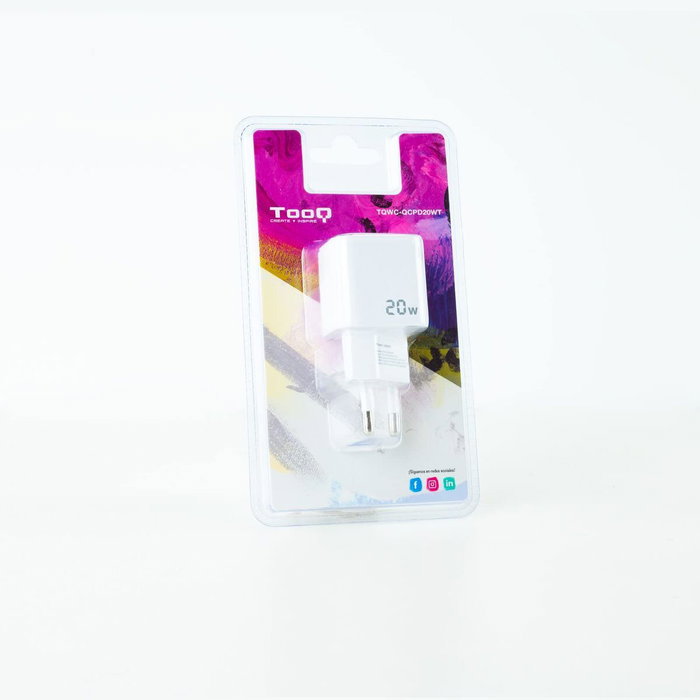 Chargeur mural TooQ TQWC-QCPD20WT Blanc 20 W