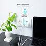 Chargeur mural TooQ TQWC-GANQC2PD65WT Blanc 65 W