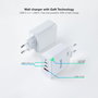 Chargeur mural TooQ TQWC-GANQC2PD65WT Blanc 65 W