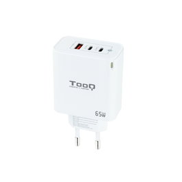 Chargeur mural TooQ TQWC-GANQC2PD65WT Blanc 65 W