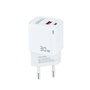 Chargeur mural TooQ TQWC-GANQCPD30WT Blanc 30 W
