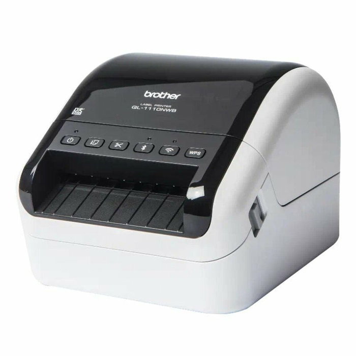Brother QL-1110NWBC Imprimante d'étiquettes thermique monochrome avec Wi-Fi et Bluetooth