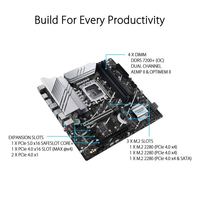 Asus PRIME Z790M-PLUS LGA 1700 MicroATX DDR5