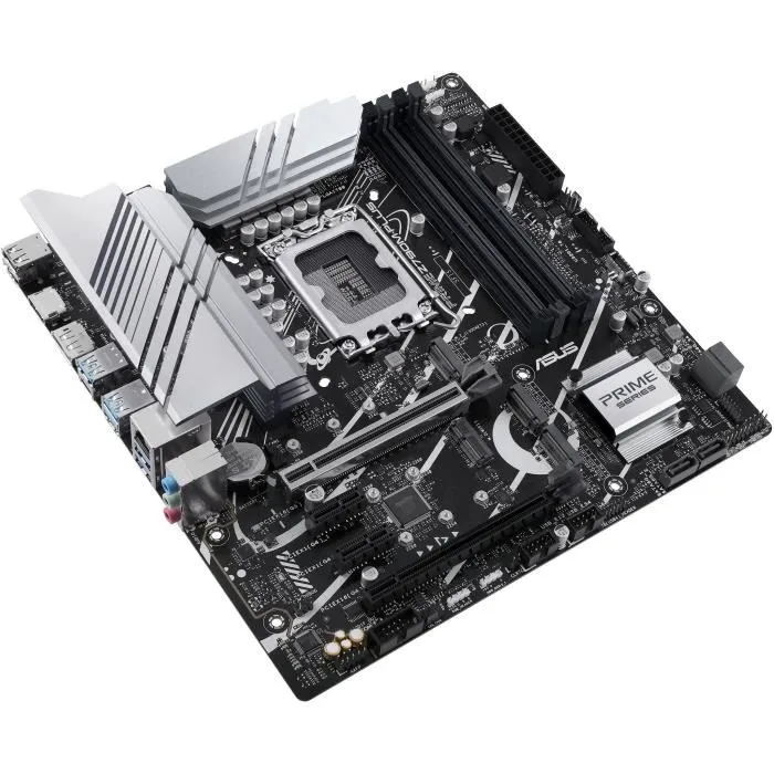 Carte mère ASUS PRIME Z790M-PLUS Intel Z790 LGA 1700 micro-ATX DDR5 128 Go M.2 PCIe 4.0 SATA RAID USB 3.2 Gigabit Ethernet