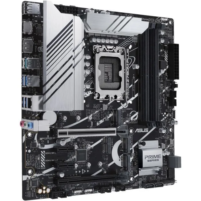 Carte mère ASUS PRIME Z790M-PLUS Intel Z790 LGA 1700 micro-ATX DDR5 128 Go M.2 PCIe 4.0 SATA RAID USB 3.2 Gigabit Ethernet