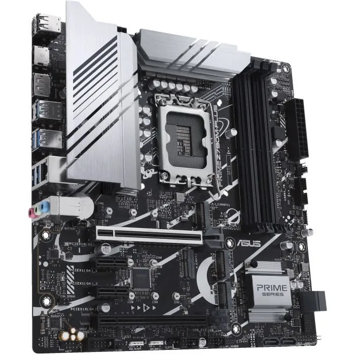 Carte mère ASUS PRIME Z790M-PLUS Intel Z790 LGA 1700 micro-ATX DDR5 128 Go M.2 PCIe 4.0 SATA RAID USB 3.2 Gigabit Ethernet
