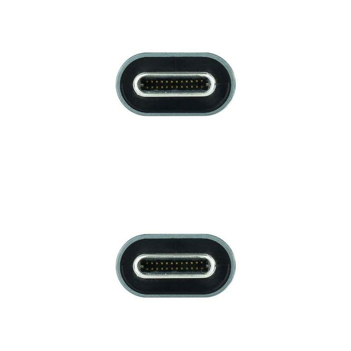 Câble USB-C NANOCABLE 10.01.4301 Noir 1 m (1 Unité)