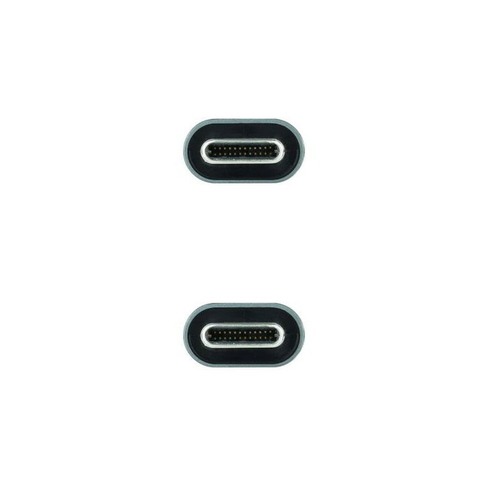 Câble USB-C NANOCABLE 10.01.4300 50 cm Noir Câble USB-C NANOCABLE 10.01.4300 50 cm Noir